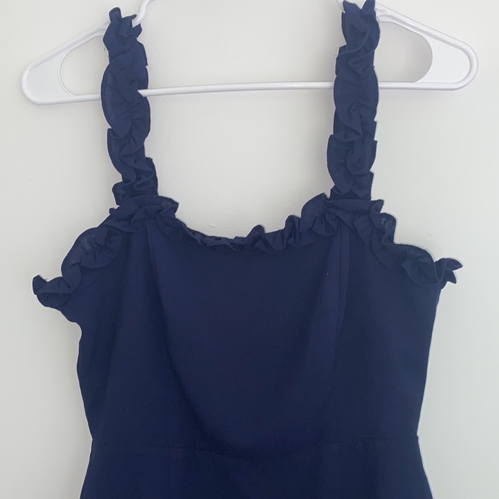 superdown Arabella Navy Ruffle Mini Dress - Picture 5 of 10